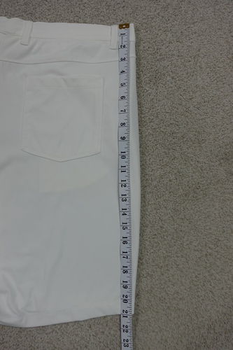 Graham Luxe Shorts Mens 38 White Wren Golf Performance Golfing Stretch NEW - Afbeelding 8 van 14