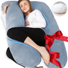 Pregnancy Pillows - U Shaped Maternity Pillow for Pregnant Women with Velvet Rem