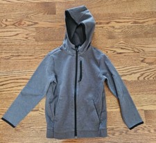 Old Navy Active Boys Size M - 8 Dynamic Fleece Full Zip Jacket Gray Hoodie