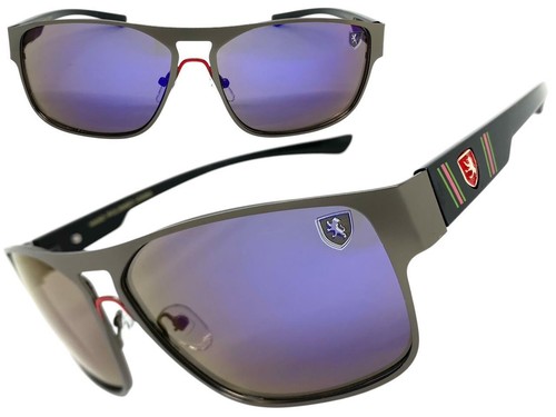 Contemporary Sleek Modern Sporty Trendy Biker Style Blue Lens SUNGLASSES For Men - Picture 2 of 6