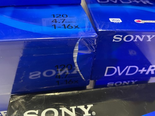 7 Pkg Sony DVD-R 10 Pack Discs W/ Cases 120 min 4.7 GB Blank New Sealed Blank - Picture 5 of 7