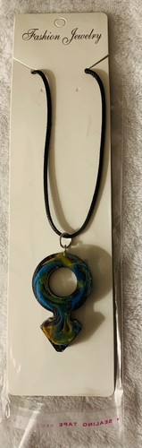 Jewelry Necklace Male Gender handmade Multicolored night time sky art - Picture 3 of 9