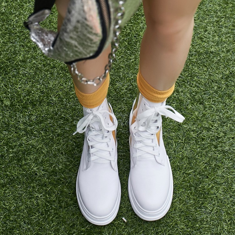 Moda para para para Mujer Transparente Con Cordones Puntera rojoonda Zapatos De Invierno botas de cuero para motocicleta ebdde3 Moda para para para Mujer Transparente Con Cordones Puntera rojoonda Zapatos De Invierno botas de cuero para motocicleta ebdde3