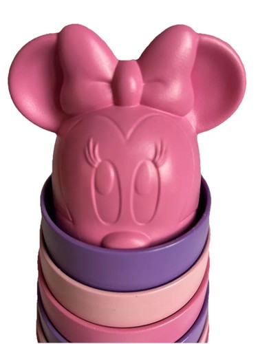 Disney Minnie Mouse Stacking Toy By Green Toys Pink Purple 7 Pc USA - Picture 2 of 15