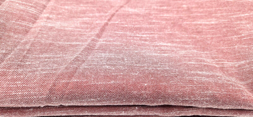 Threshold Rectangular Tablecloth (59" x 84") Poly/Cotton Blend Chambray Burgundy - Picture 3 of 3