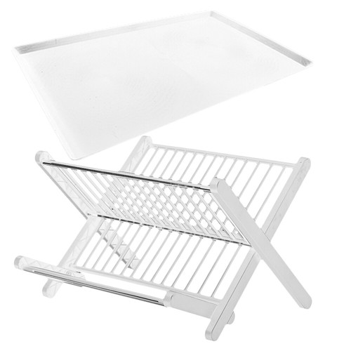 Dish Drying Folding Rack Foldable Strainer Kitchen for Dishes Racks Counter