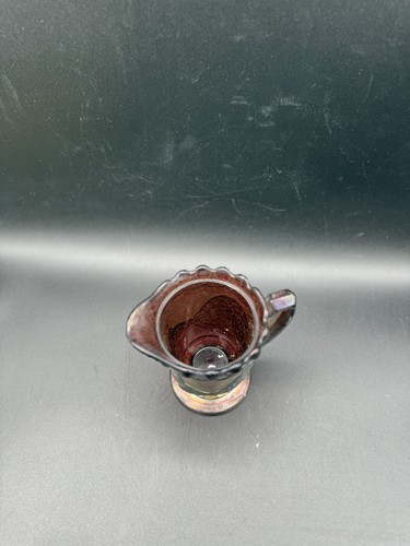 Vintage Westmoreland Carnival Glass Peacock Bird Footed Creamer HH - Picture 4 of 8