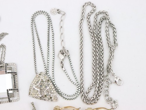 Swarovski Swan Logo Necklace Bracelet Earring Jewelry Lot Crystal Rhinestone - Picture 6 of 16