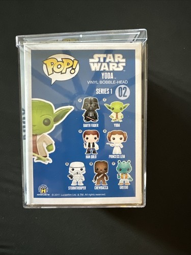 Frank Oz Signed Original Big Font Yoda Funko 02 Ultra Rare Star Wars PSA AN93545 - Picture 5 of 5