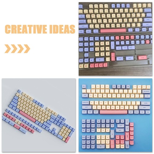 132 Pcs Personalisierte Marshmallow KeyCap Tastenkappen Für Tastaturen - Bild 4 von 12