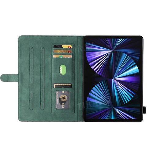 For iPad 6/7/8/9/10th Pro 11 Air 5 4 3 Mini Leather Flip Case Smart Stand Cover - Picture 43 of 74