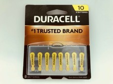 Duracell Size-10 Easy Tab Hearing Aid Batteries, 8-Count