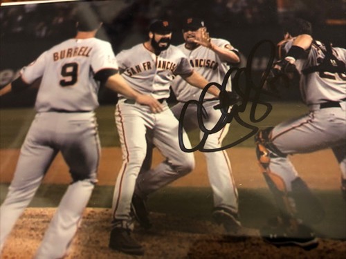 Aubrey Huff AUTOGRAPH Signed 4x6 PHOTO Sf Giants 2010 WS Celebration - Picture 2 of 2