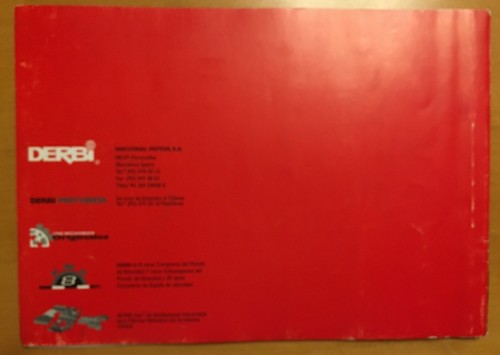 DERBI ORIGINAL MANHATTAN 1999 USA PARTS CATALOG OEM 00G00028000 - GENUINE NOS - Bild 3 von 3