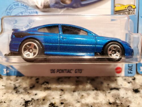 2021 Hot Wheels '06 Pontiac GTO Blue + Orange - Lot of 2 - Factory Fresh - Picture 3 of 5