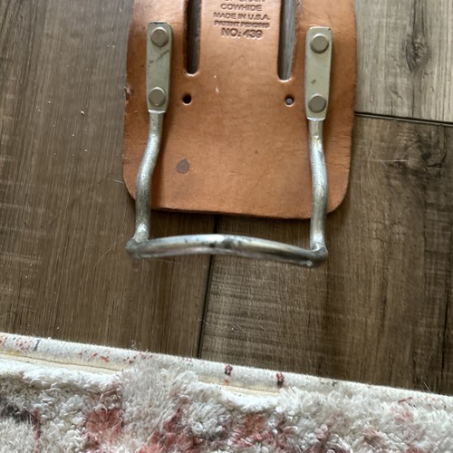 Vintage CLC Steel Loop Hammer Holder LeatherCraft Top Grain Cowhide #4391 USA - Picture 4 of 4