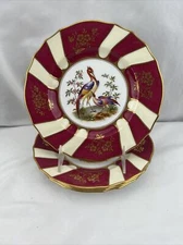 Spode Chelsea Bird Dessert Plate Set 4 Black Starr Gorham C