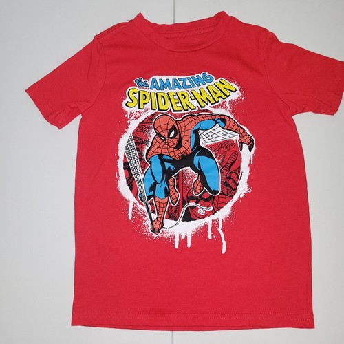 Marvel Casual Rojo Spider Hombre Camiseta Diseño Gráfico City Slinger Niños XS (4-5) - Imagen 2 de 4