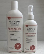 Veterinary Formula Clinical Care Hot Spot Shampoo 16 oz Itch Relief Spray 8 oz