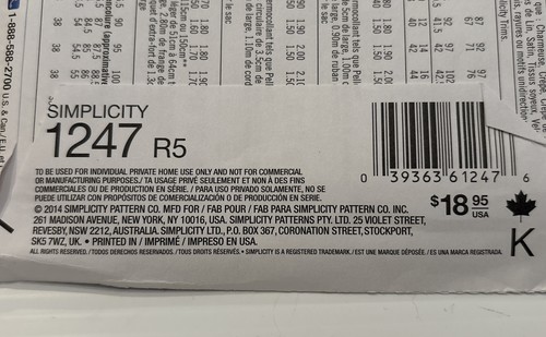 Simplicity #1247 ARKIVESTRY ROARING 20'S COSTUME FLAPPER Dress Purse UC 14-22 - Picture 8 of 10