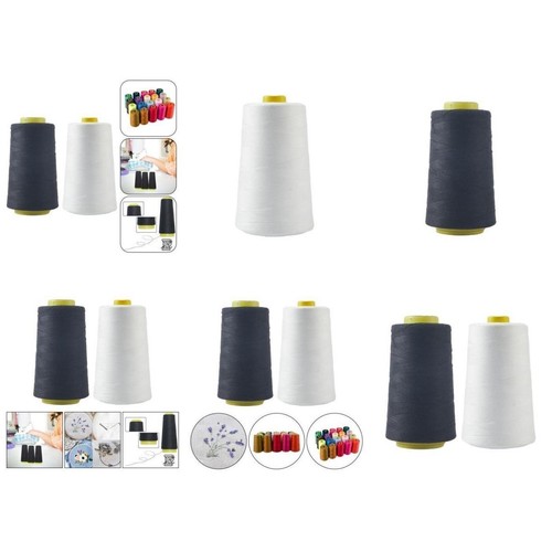 Hilo de coser negro para tejer alta velocidad confiable 1 pieza hilo para prendas - Imagen 12 de 13