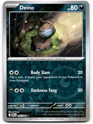 Deino 065/086 White Flare Reverse Holo Common