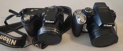Nikon Coolpix P80 & L110 Digital Camera Lot   Power On Tested   AS-IS