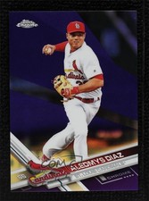 2017 Topps Chrome Purple Refractor 202/299 Aledmys Diaz #88 0lj0