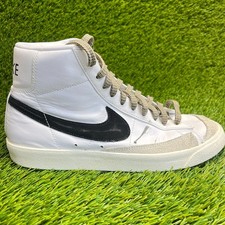 Nike Blazer Mid '77 Vintage Womens Size 9 White Black Athletic Shoes Sneakers