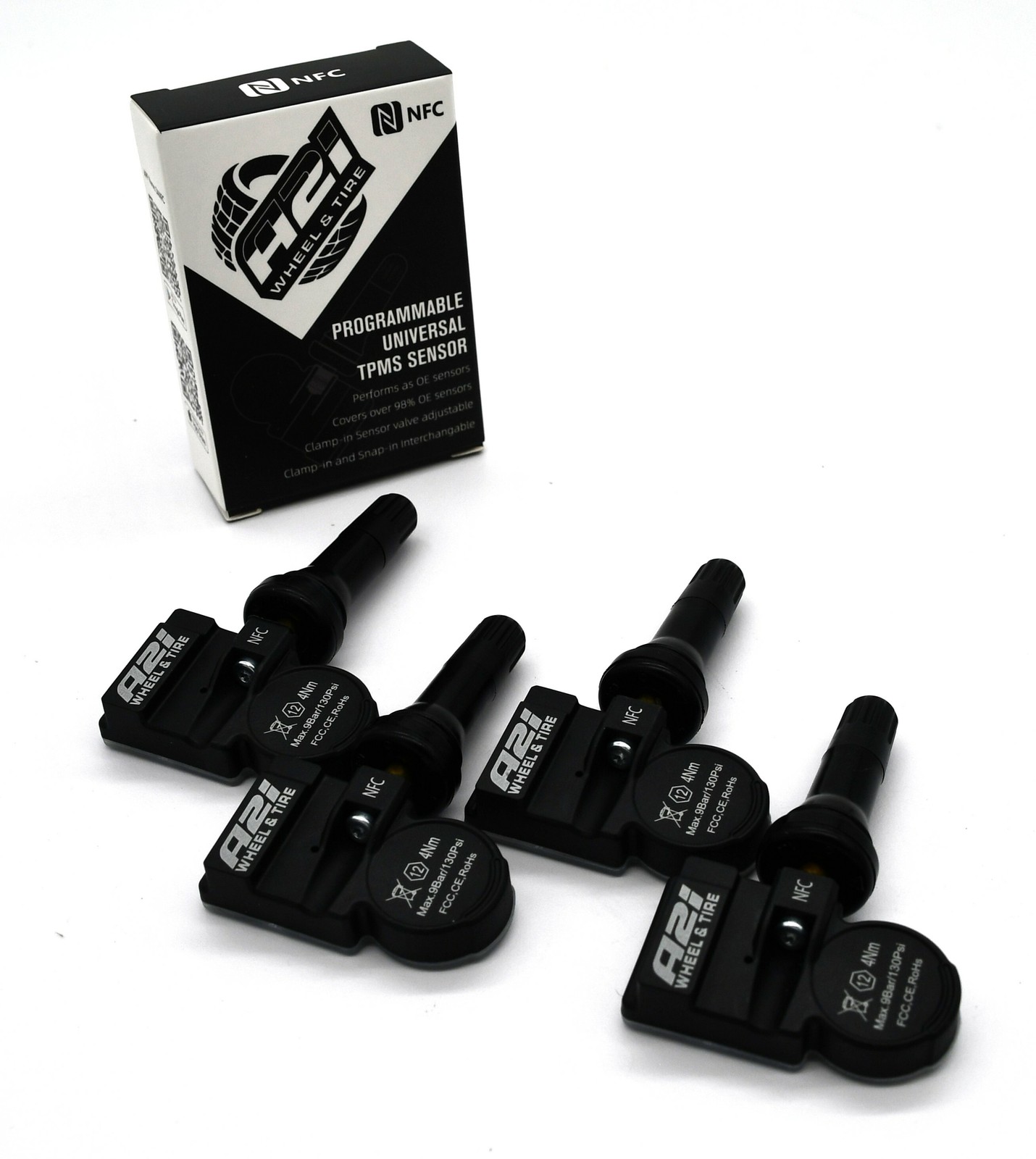 Set 4 TPMS Tire Pressure Sensors 315Mhz Rubber fits 12-17 Lexus LFA