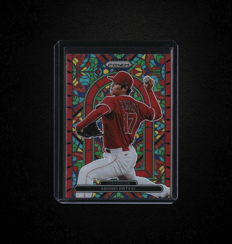 Shohei Ohtani [Red Prizm] #SG-3 2022 Panini Prizm Stained Glass card