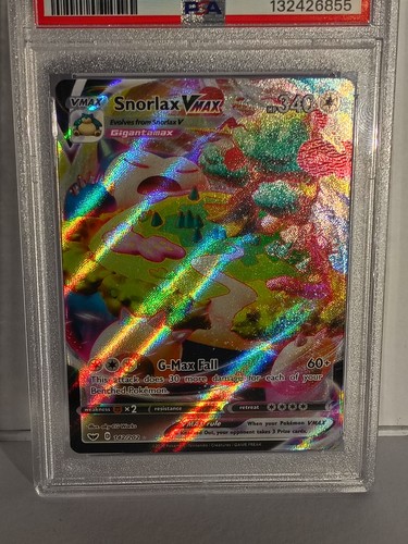 Pokémon Sword & Shield Snorlax VMAX Full Art 142/202 PSA 9 MINT - Bild 2 von 4