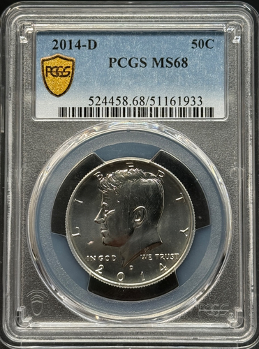 2014 D Kennedy Silber Half Dollar PCGS MS 68