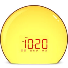 Sunrise Alarm Clock Wake Up Clock Natural Sunset Simulation 21 Soothing Sound...