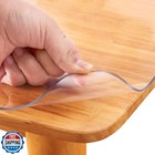 17x28 Clear PVC Table Cover Protector 1.5mm Thick Custom Plastic 