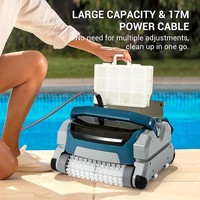 Automatic Robotic Pool Cleaner Wall Climbing Scrubber Brush for Inground Pools 5