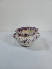 African Violet Pot Gator 1974 Used Ceramic Pot Painted Red, White And Blue