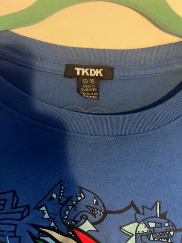 TKDK Anime Graphic Tee XL 22" Pit-to-Pit Clean Streetwear Kaiju Guitar Desig - Picture 4 of 5