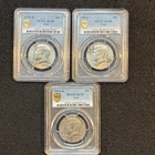 3~1976-D Kennedy Half Dollar Set AU58 /AU53 Clad no Silver US 50