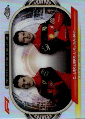 2022 Topps Chrome Formula 1 Constructor Coalition Charles Leclerc Carlos Sainz