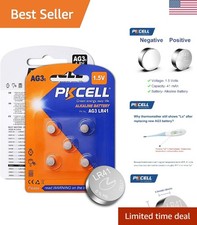 AG3 1.5V Battery LR41 392 384 192 Button Alkaline Cell for Digital Thermomete...