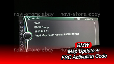 Original BMW South America Premium 2021 MAP + South America Premium FSC code