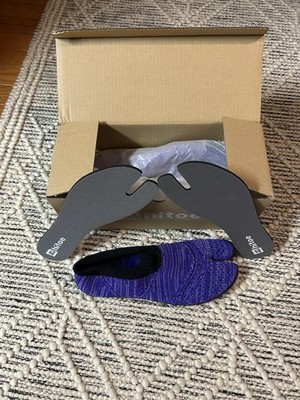 Marugo hitoe Ninjya Style Zebra Purple Shoes Tabi sneakers New Made in Japan