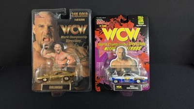 24K Gold Plated WCW Goldberg 1/64 scale by Racing Champions + Nitro Streetrods