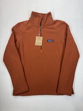 Patagonia Women  s Micro D 1/4 Zip Fleece Pullover Burnished Red XS NWT
