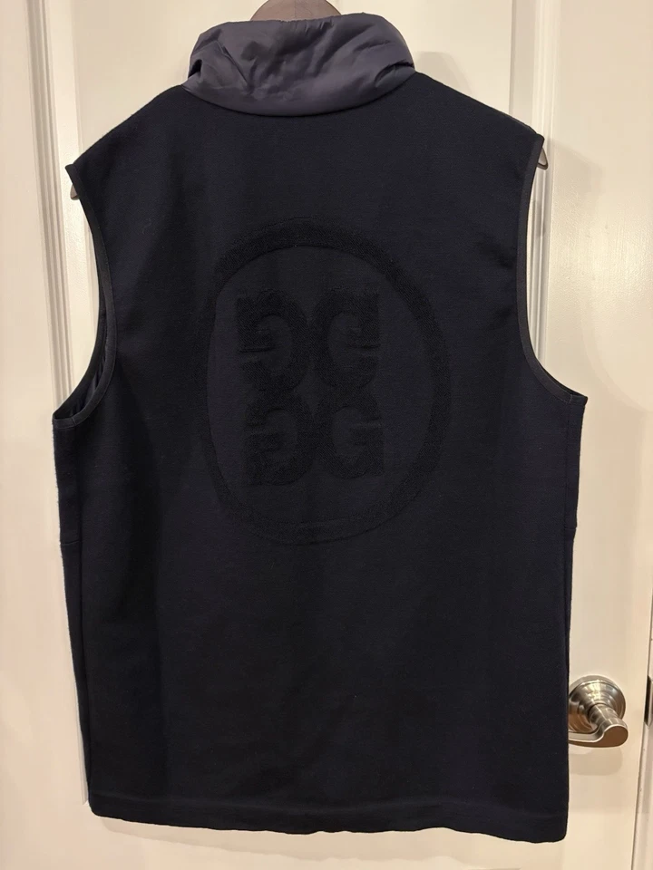 G/Fore Men's Golf Vest Jacket Navy Blue, Wind/Water Repel Sz L NWT $355 - Image 4 of 4
