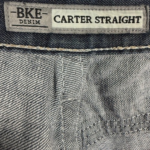 Pantalones de mezclilla BKE Carter pierna recta lavado oscuro modernos informales para hombre talla 33R - Imagen 4 de 12