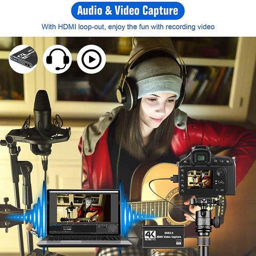 Video Capture Card, Capture Card for , 4K 1080P 60FPS for Streaming Video5870 - Afbeelding 5 van 7