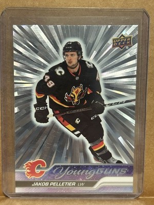 2023-24 Upper Deck Series 1 Hockey Jakob Pelletier Outburst Young Guns