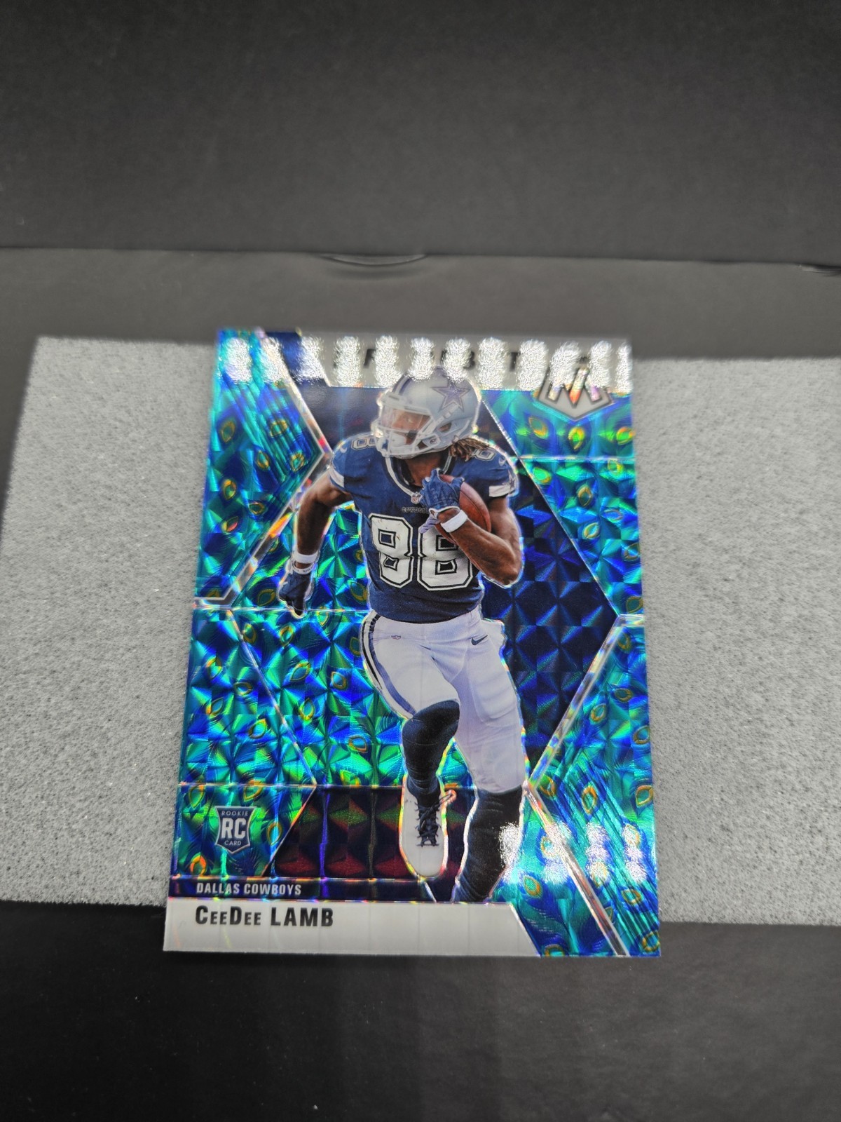 2020 Panini Mosaic Peacock NFL Debut CeeDee Lamb Rookie Rare